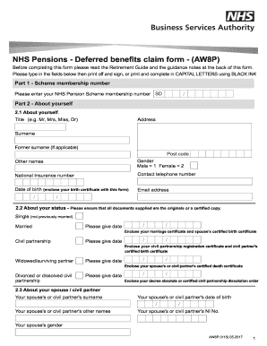 pension application form online