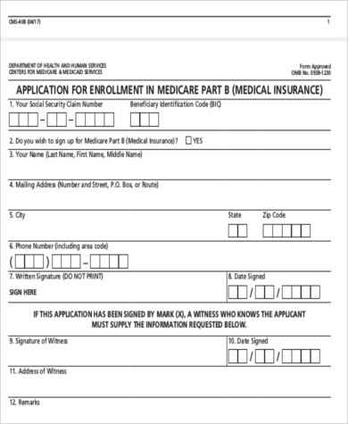 medicare application