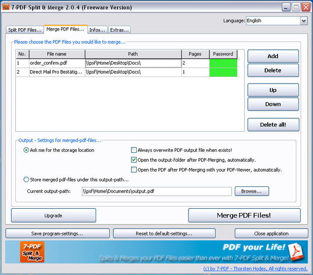 merge pdf desktop software freeware