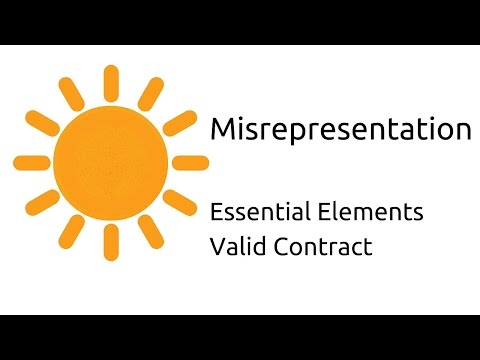 misrepresentation contract law pdf