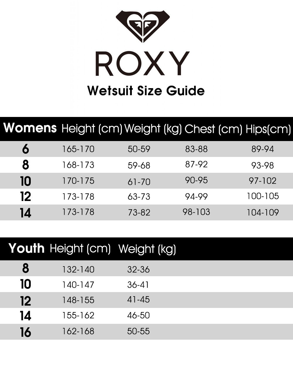 nz size guide