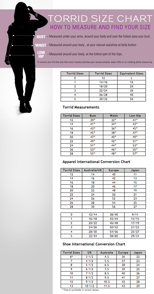 pinup girl clothing size guide