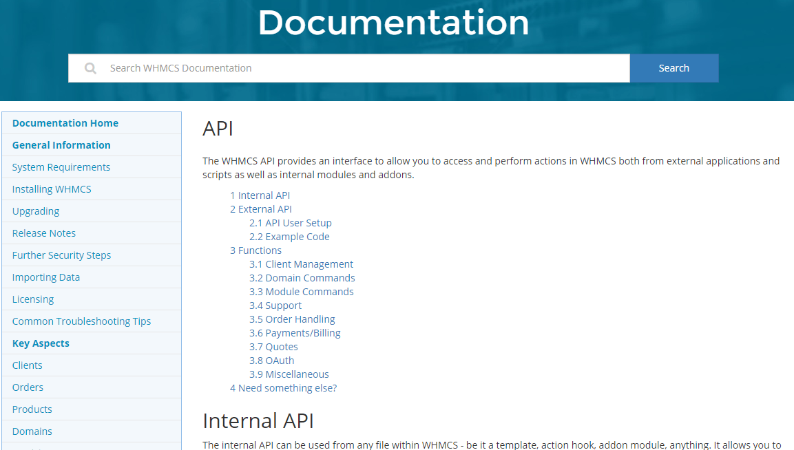 Website Documentation Example